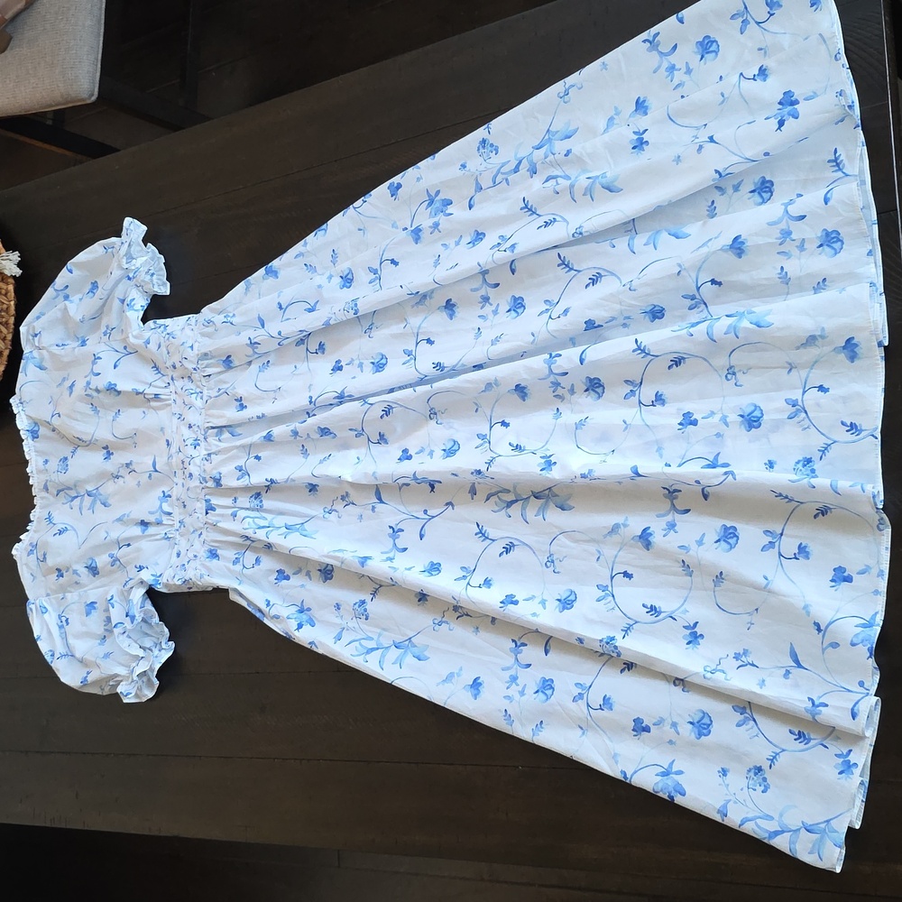 NWT Hill House Sabrina Nap Dress in Blue Botanical Coquette Cottage, Size S - Picture 13 of 13